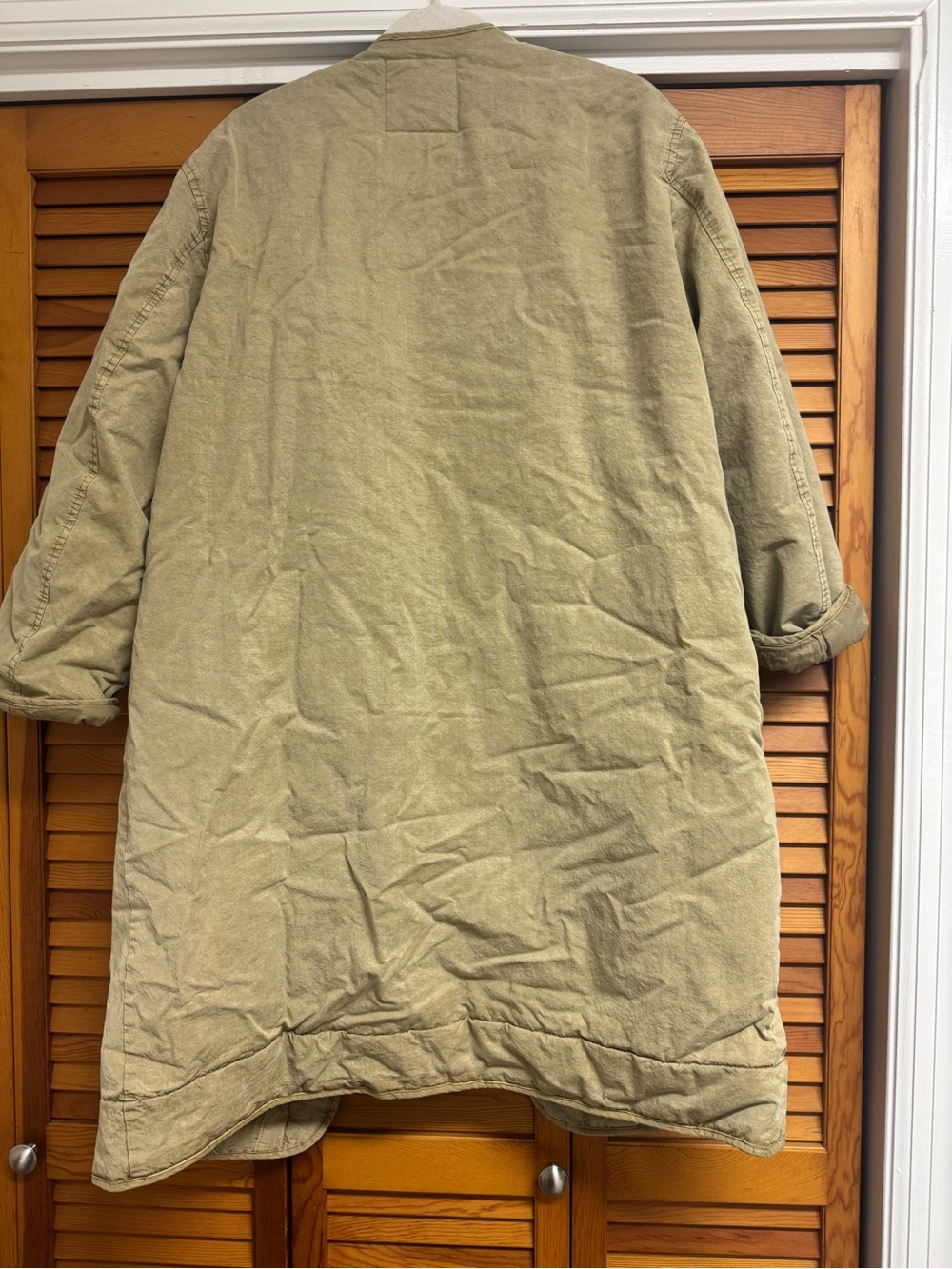 Zara Faded Cotton Blend Coat - Picture 4 of 5